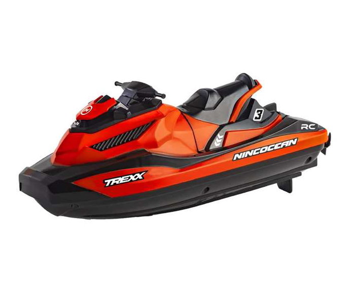 TREXX Moto de Radio-Contrôle Aquatique, Bateau Télécommandé à Double Moteur avec Émetteur 2.4GHz et Batterie 3.7V - 24.5x22x9 cm TREXX Moto de Radio-Contrôle Aquatique, Bateau Télécommandé à Double Moteur avec Émetteur 2.4GHz et Batterie 3.7V - 24.5x22x9 cm
