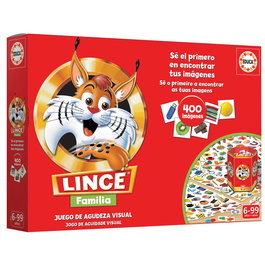 Educa Lince Édition Familia 19207 - Jeu de société d'observation et de rapidité avec application interactive - Version espagnole - À partir de 6 ans