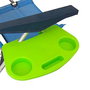 Soportes Plásticos - Table de chaise de plage pliable 23x37x4 cm - Modèles assortis (Azul, Pistacho) - Multilingue
