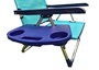Soportes Plásticos - Table de chaise de plage pliable 23x37x4 cm - Modèles assortis (Azul, Pistacho) - Multilingue