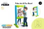 Feber Art - Tableau pour enfants double face - Inclut 4 feutres - Dimensions 53,5 x 57,5 x 106 cm