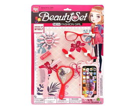 Juinsa - Ensemble de beauté avec téléphone portable jouet en blister - Jeu pour enfant dès 3 ans - Langue du produit: Espagnol