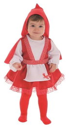 Creaciones Llopis Déguisement Bébé Chaperon Rouge 0-12 mois