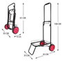Color Baby - Chariot de transport multiusage plage, capacité 50 kg, dimensions 35 x 14 x 61 cm, métal