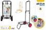 Color Baby - Chariot de transport multiusage plage, capacité 50 kg, dimensions 35 x 14 x 61 cm, métal
