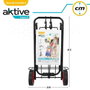 Color Baby - Chariot de transport multiusage plage, capacité 50 kg, dimensions 35 x 14 x 61 cm, métal