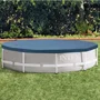 Intex 28030 - Bâche de protection pour piscine ronde 3,05 m, bleu, avec tamis d'écoulement et corde périphérique - Ø 3.05 m