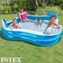 Intex - Piscine gonflable rectangulaire avec 4 sièges, capacité 990 litres, dimensions 229 x 229 x 66 cm, PVC