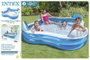 Intex - Piscine gonflable rectangulaire avec 4 sièges, capacité 990 litres, dimensions 229 x 229 x 66 cm, PVC