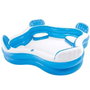 Intex - Piscine gonflable rectangulaire avec 4 sièges, capacité 990 litres, dimensions 229 x 229 x 66 cm, PVC