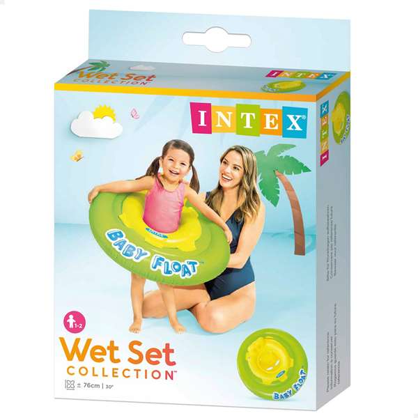 Intex Bouée de bain bébé ronde, 76 cm, pour 6 mois à 2 ans, PVC