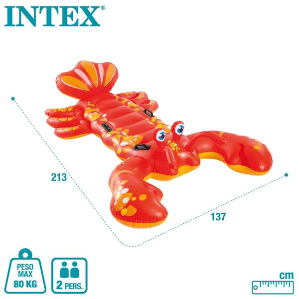 Intex Bouée Gonflable Homard à Chevaucher (213 x 137 cm)