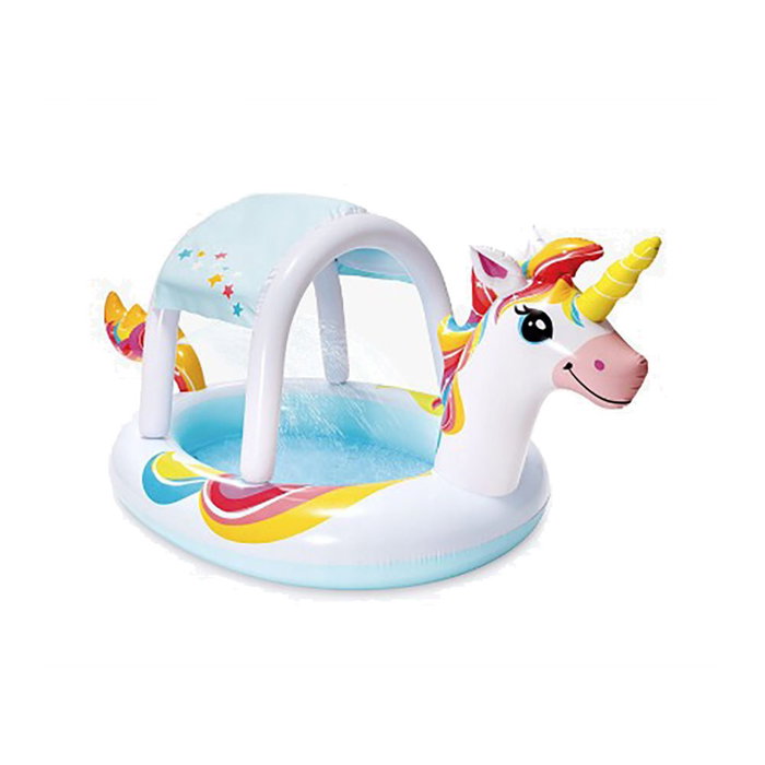 Intex Pataugeoire gonflable Licorne avec douche et toit