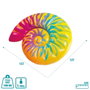 Intex - Colchonnette tapis de sol en forme de coquille escargot, dimension 157x127x25 cm, pour enfants à partir de 36 mois