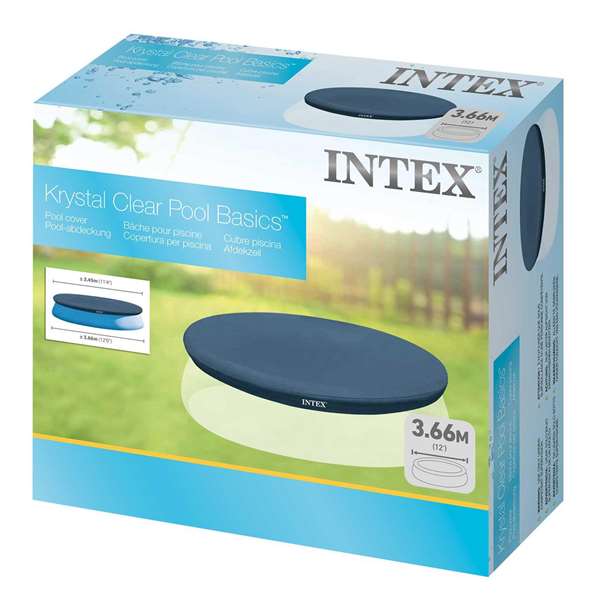 Intex Bâche de protection ronde de 3,66 m pour piscine Intex Bâche de protection ronde de 3,66 m pour piscine