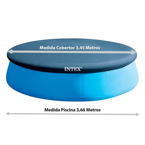 Intex Bâche de protection ronde de 3,66 m pour piscine Intex Bâche de protection ronde de 3,66 m pour piscine