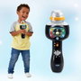 Vtech Microphone enfant Canta Conmigo avec 15 chansons populaires, connexion smartphone/MP3, avec lumières et sons, pour 2 à 6 ans, alimenté par 3 piles AAA