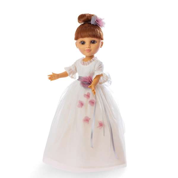Berjuan - Poupée Communion Sofy - Poupée fille cheveux roux, robe beige 43 cm - Jeu d'imagination pour enfant à partir de 3 ans