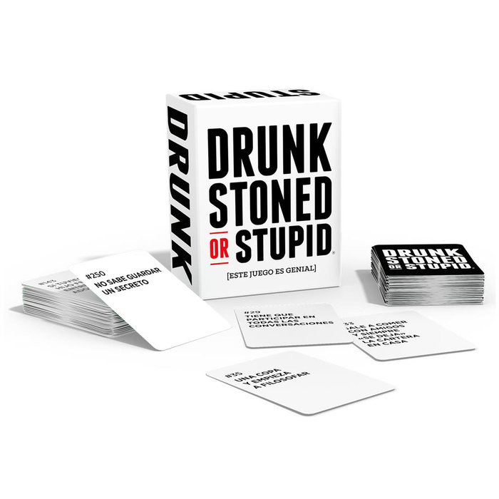 Cojones Games Jeu de Cartes Drunk Stoned or Stupid - Party Game Adulte +18, 4+ Joueurs, 30 Minutes