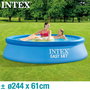 Intex Piscine gonflable Easy Set ronde, capacité 1942 L, pour 6 ans et plus, dimensions 244 x 61 cm, PVC