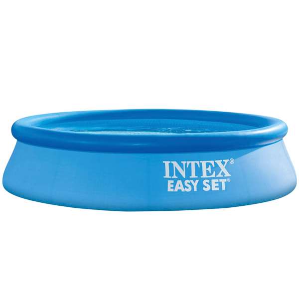 Intex Piscine gonflable Easy Set ronde, capacité 1942 L, pour 6 ans et plus, dimensions 244 x 61 cm, PVC
