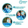 Intex Piscine gonflable Easy Set ronde, capacité 1942 L, pour 6 ans et plus, dimensions 244 x 61 cm, PVC