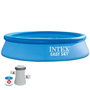 Intex - Piscine gonflable ronde Easy Set avec filtre pompe, capacité 1942 litres, 244 x 61 cm