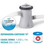 Intex - Piscine gonflable ronde Easy Set avec filtre pompe, capacité 1942 litres, 244 x 61 cm