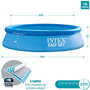 Intex - Piscine gonflable ronde Easy Set avec filtre pompe, capacité 1942 litres, 244 x 61 cm