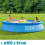 Intex Piscine gonflable ronde Easy Set, 305 cm de diamètre x 61 cm de hauteur, capacité 3077 litres, PVC, pour enfants à partir de 6 ans