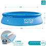 Intex - Piscine gonflable ronde Easy Set avec filtre-pompe, capacité 3077 litres, 305 x 61 cm - PVC