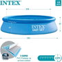 Intex - Piscine gonflable ronde Easy Set avec filtre-pompe, capacité 3077 litres, 305 x 61 cm - PVC
