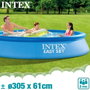 Intex - Piscine gonflable ronde Easy Set avec filtre-pompe, capacité 3077 litres, 305 x 61 cm - PVC