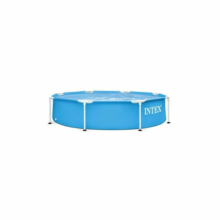 Intex Piscine Hors Sol Tubulaire Metal Frame Ronde Turquoise 244 x 51 cm