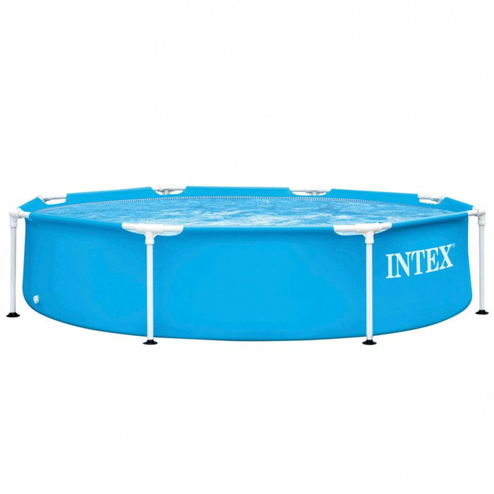 Intex Piscine Hors Sol Tubulaire Metal Frame Ronde Turquoise 244 x 51 cm