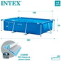 Intex Piscine hors sol tubulaire Rectangular Frame 260 x 160 x 65 cm