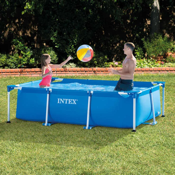 Intex Piscine hors sol tubulaire Rectangulaire Metal Frame - 28271NP - 260 x 160 x 65 cm