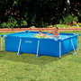 Intex - Piscine rectangulaire démontable 300 x 200 x 75 cm, Capacité 3834 litres, Pour +6 ans, PVC, Acier, Aluminium, PET, PP