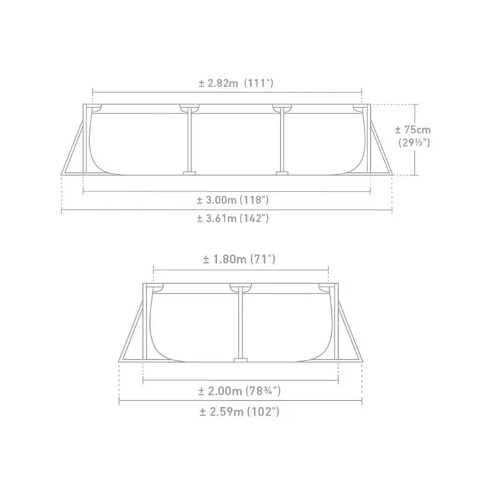 Intex Piscine Rectangulaire 28272NP 300x200x75 cm