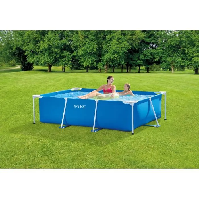 Intex Piscine hors sol tubulaire rectangulaire Metal Frame 28270NP - 220 x 150 x 60 cm
