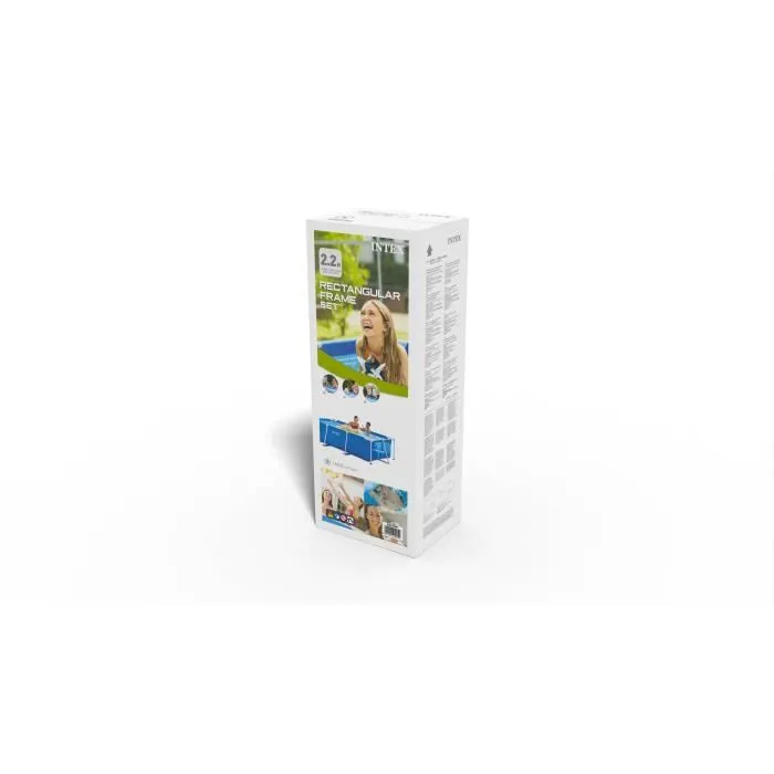 Intex Piscine hors sol tubulaire rectangulaire Metal Frame 28270NP - 220 x 150 x 60 cm