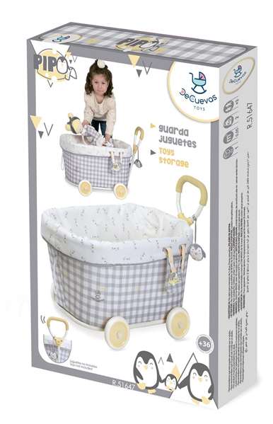 Decuevas - Coffre à jouets avec roues pour rangement, à monter, à partir de 3 ans