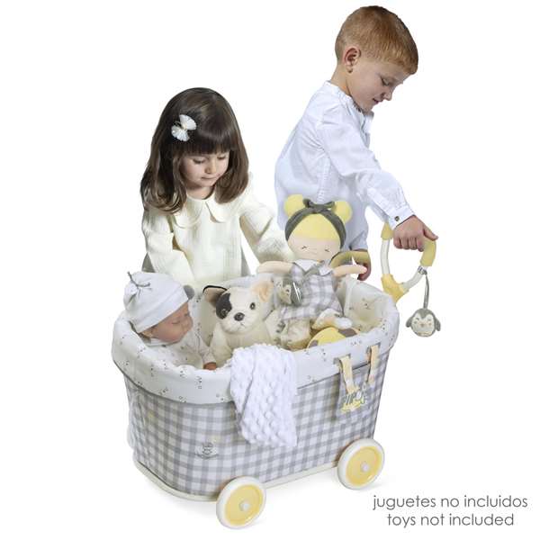 Decuevas - Coffre à jouets avec roues pour rangement, à monter, à partir de 3 ans