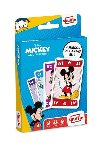 Fournier - Jeu de cartes pour enfants Mickey & amis - Cartes à jouer dès 4 ans