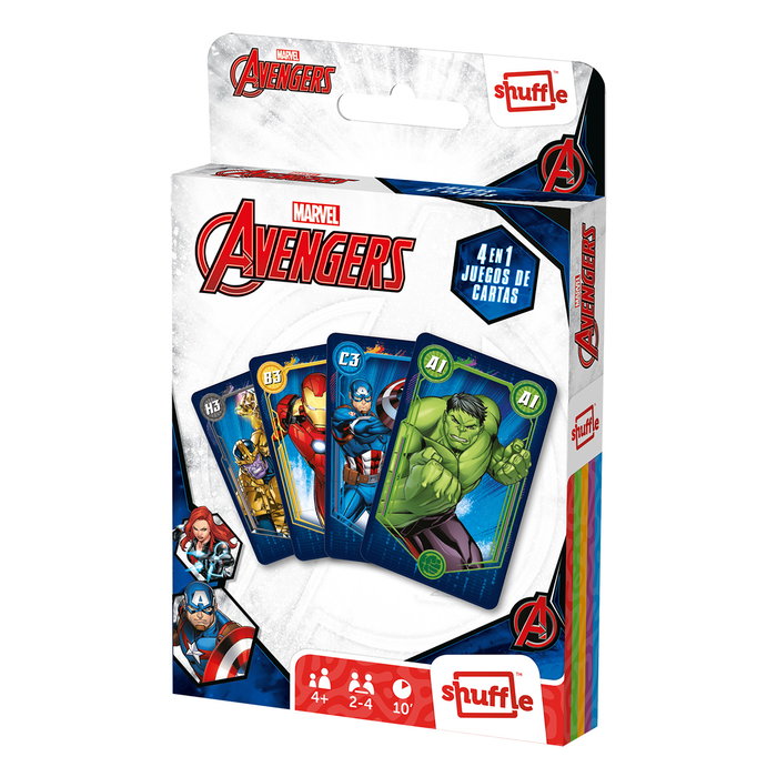 Fournier Jeu de cartes 4 en 1 Avengers
