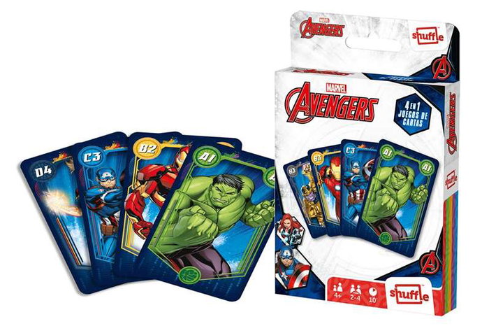 Fournier - Jeu de cartes pour enfants avec les Avengers - À partir de 4 ans Fournier - Jeu de cartes pour enfants avec les Avengers - À partir de 4 ans