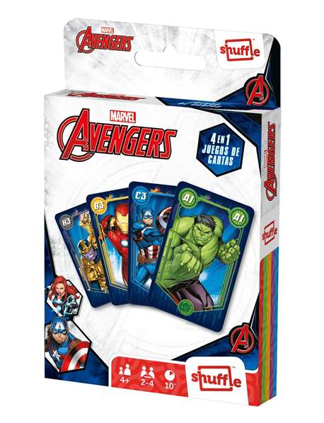Fournier - Jeu de cartes pour enfants avec les Avengers - À partir de 4 ans Fournier - Jeu de cartes pour enfants avec les Avengers - À partir de 4 ans