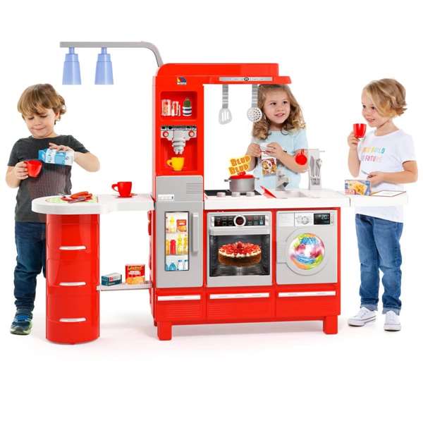 Molto Cuisine de jeu électronique Gourmet avec robinet, lumières et sons, 113x150x36 cm, espagnol/anglais