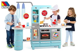 Molto Cuisine de jeu électronique Gourmet avec robinet, lumières et sons, 113x150x36 cm, espagnol/anglais
