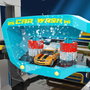 Molto - Parking Future 6 étages 152 cm avec héliport et ascenseur automatique - Jeu de stationnement - Figurines et véhicules inclus - À partir de 3 ans